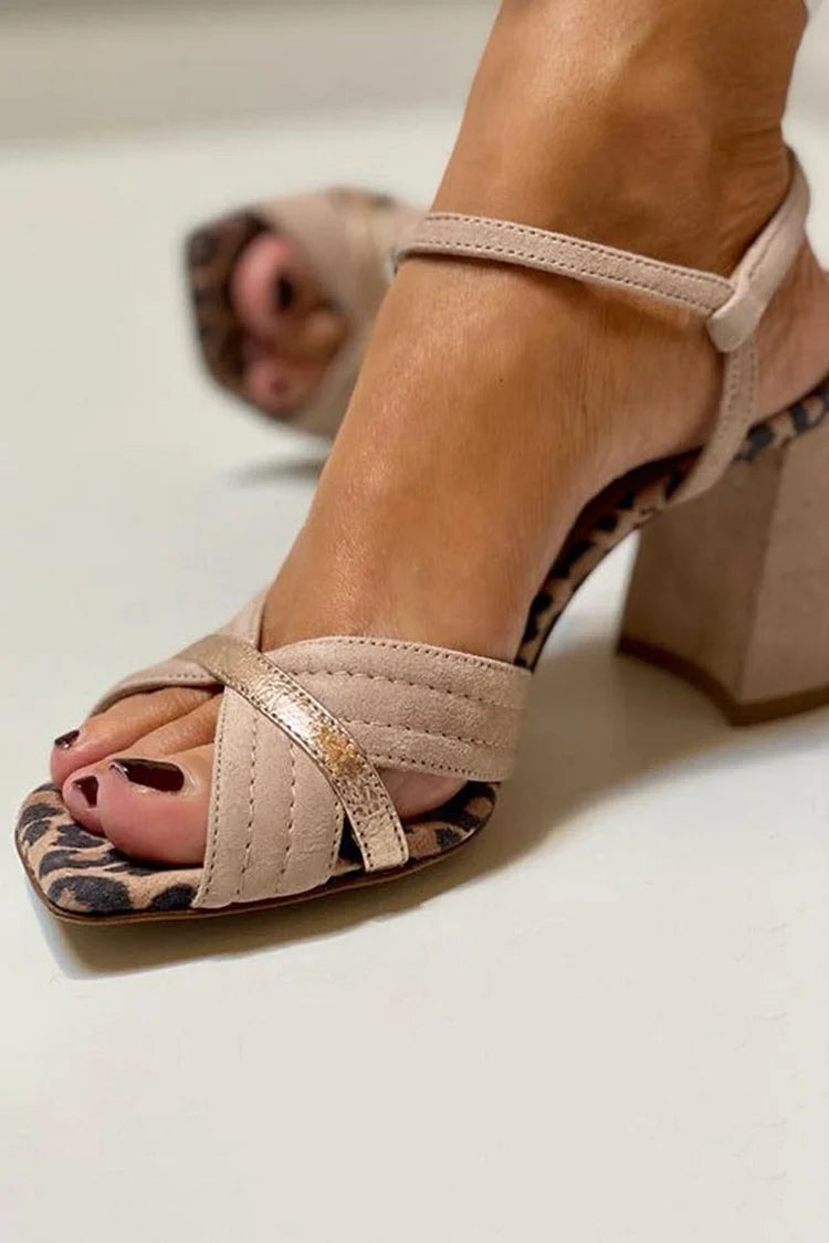 SANDALES À TALONS CROISÉS