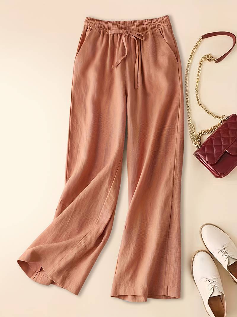 Tina - Pantalon en Lin Détendu