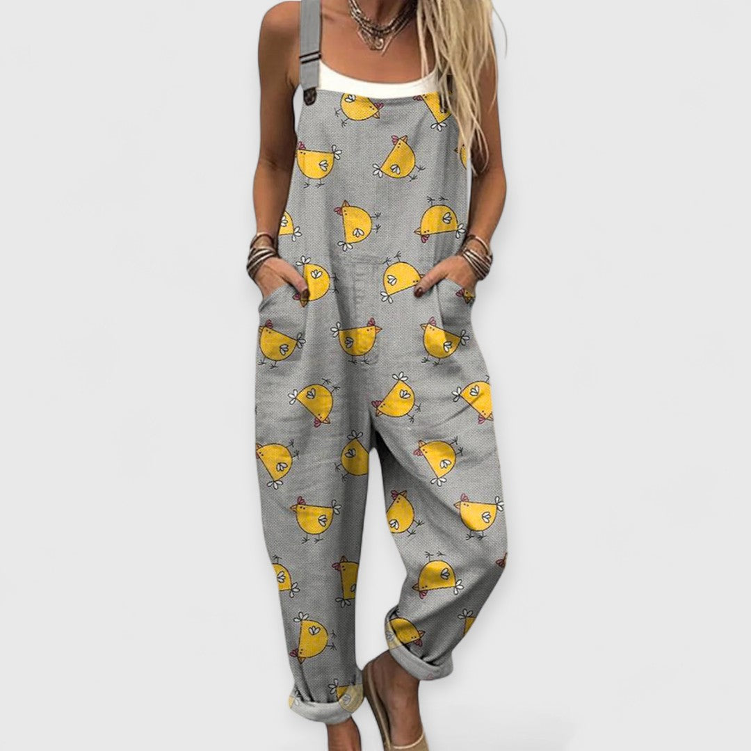 Althea | Vintage Artisan Wide Jumpsuit for a Unique Style
