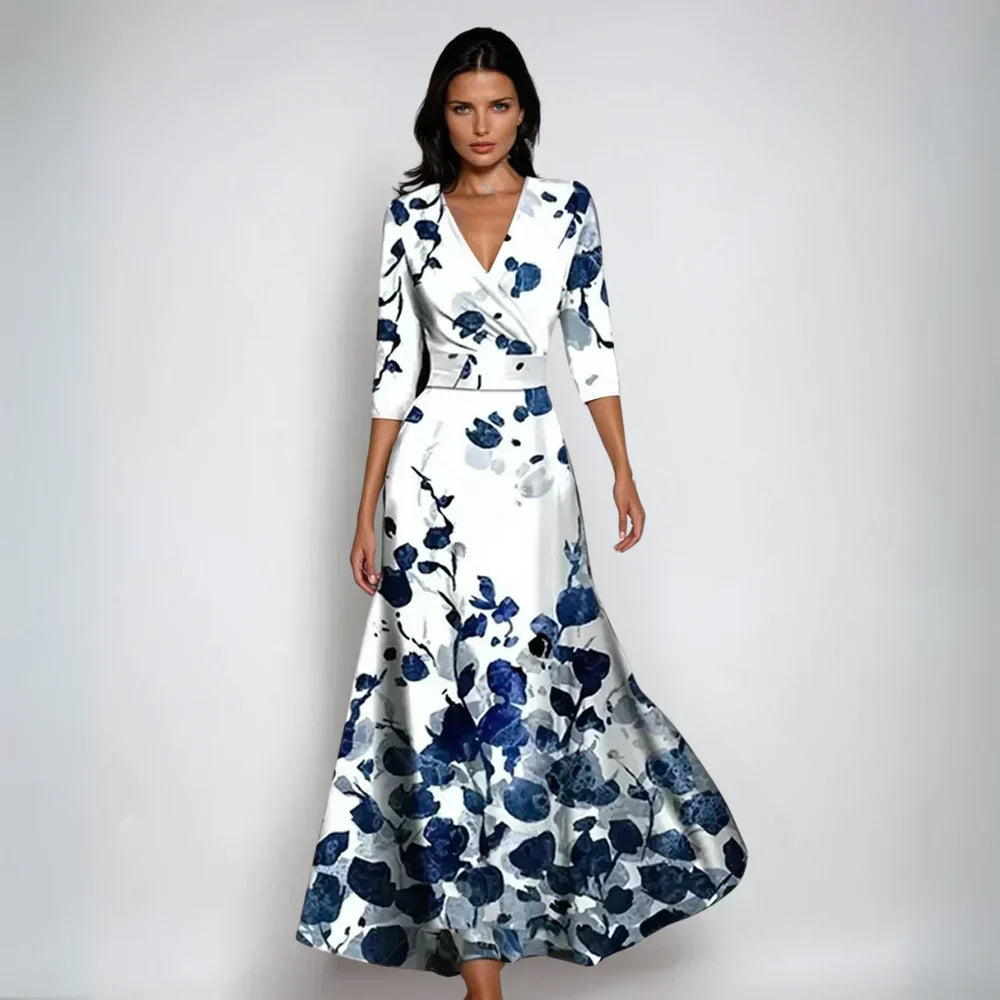 Eliana™ | Robe A-Line Florale Élégante