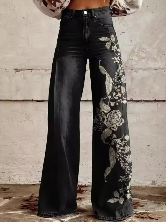 ECSLISSI - Pantalons Bohémiens Élégants