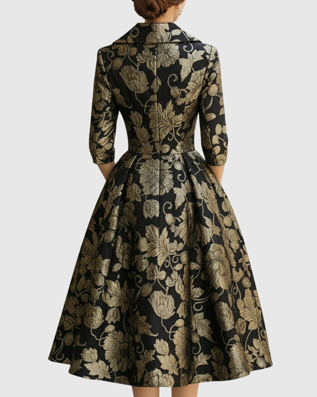 Riley™ | Robe Midi Brodée Florale