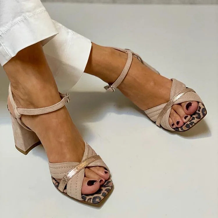 SANDALES À TALONS CROISÉS
