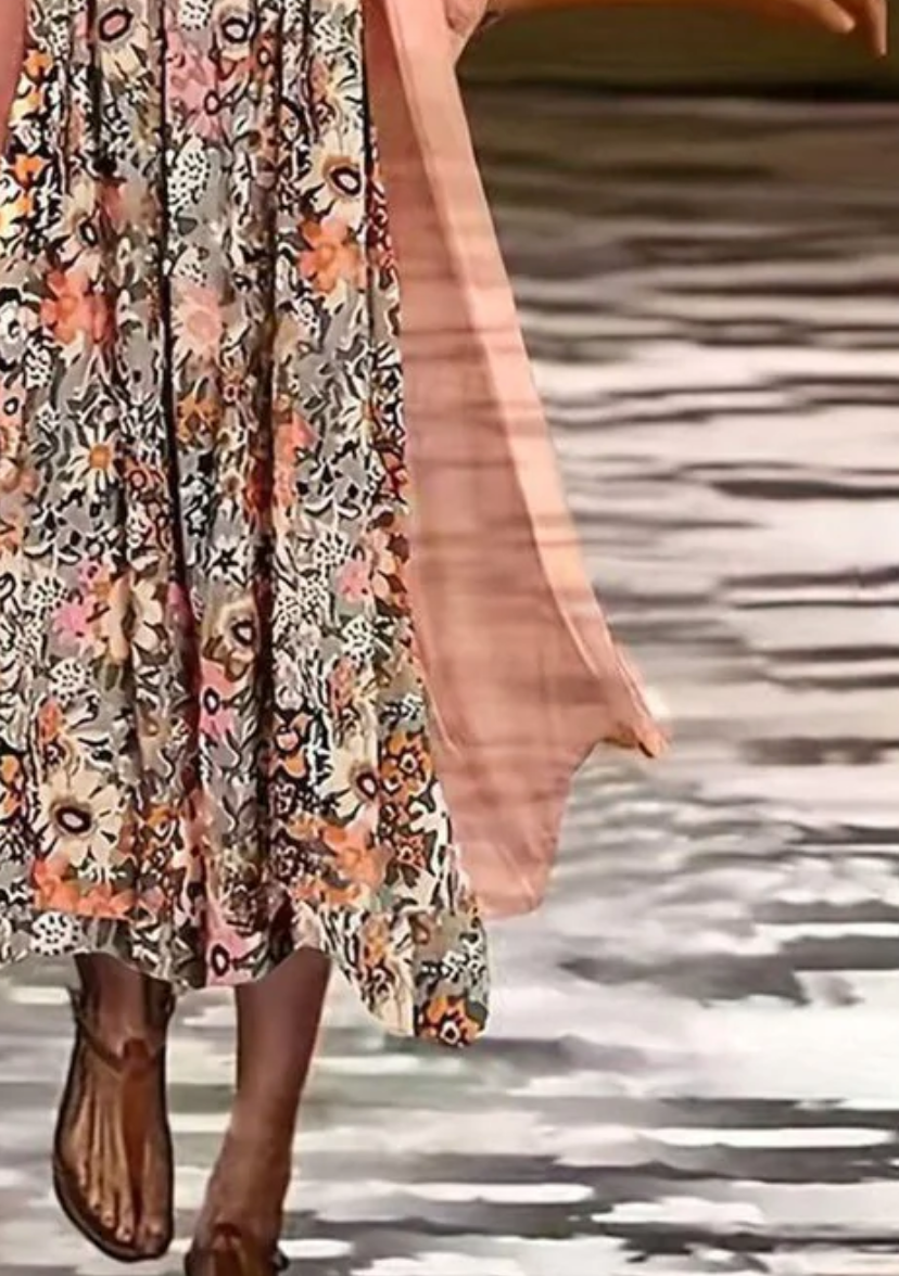 Elisa – Boho Floral Dress