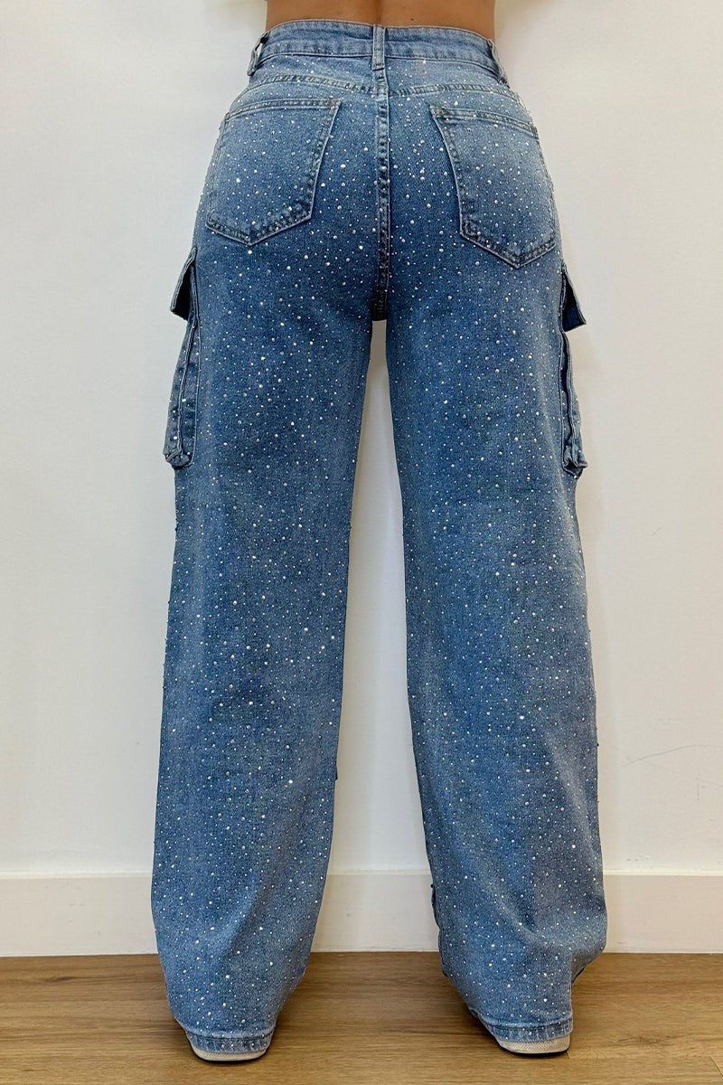 AVRIELLE – JEANS À JAMBES LARGES HAUTS POUR FEMMES