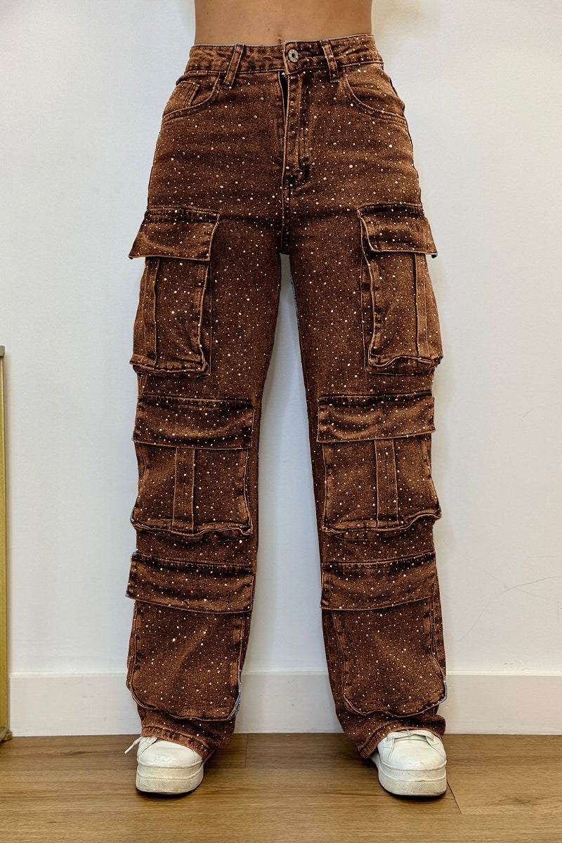 AVRIELLE – JEANS À JAMBES LARGES HAUTS POUR FEMMES