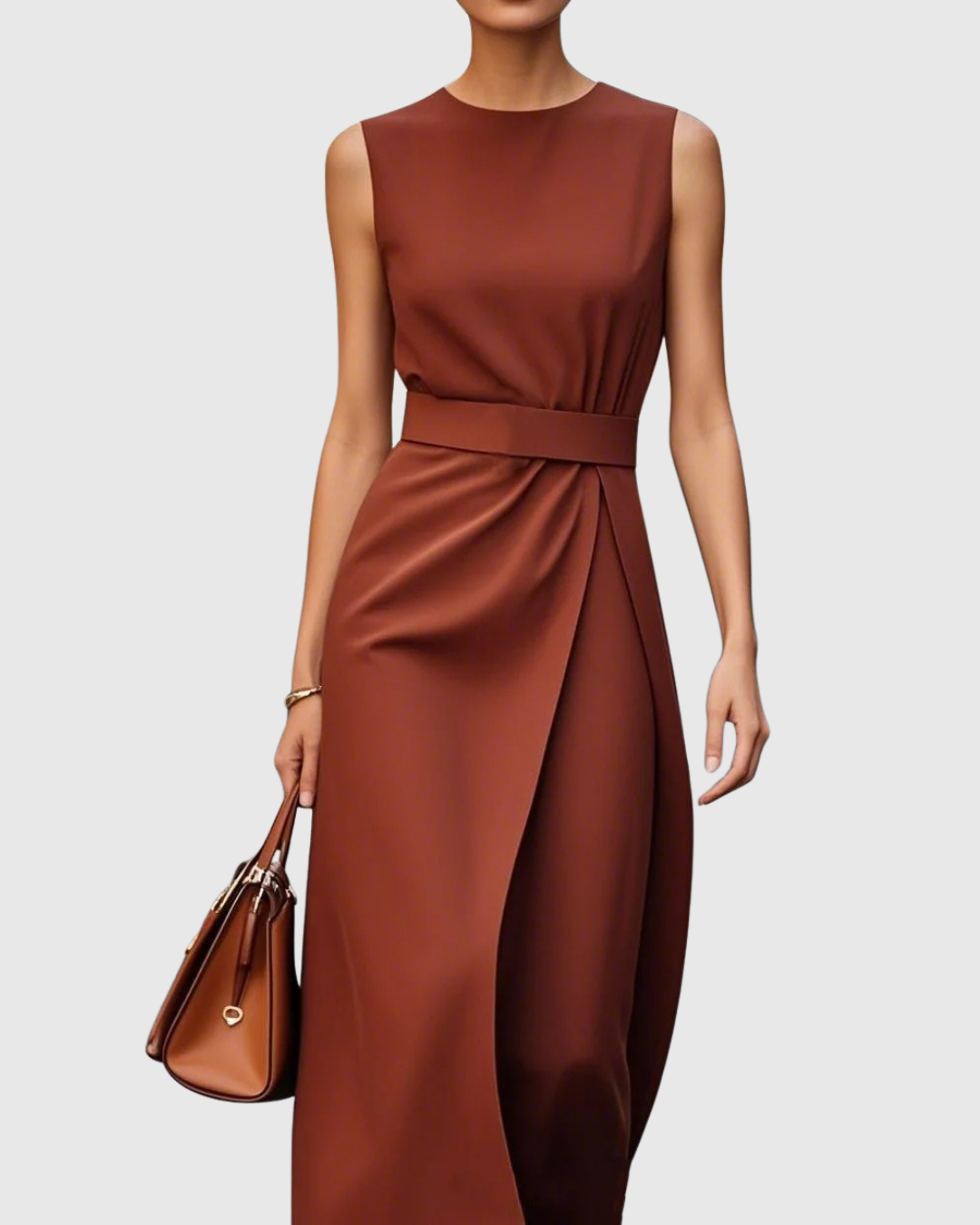 Aubrielle™ | Robe Élégante à Col Rond