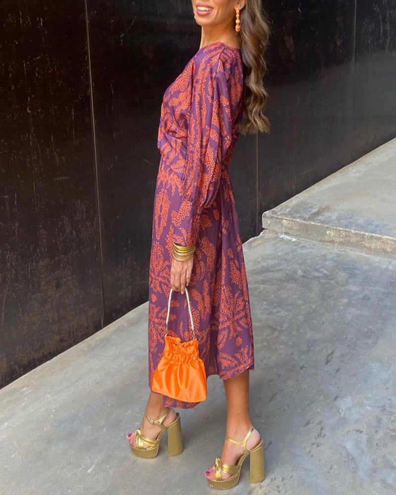 Leya | Elegant Printed Dress