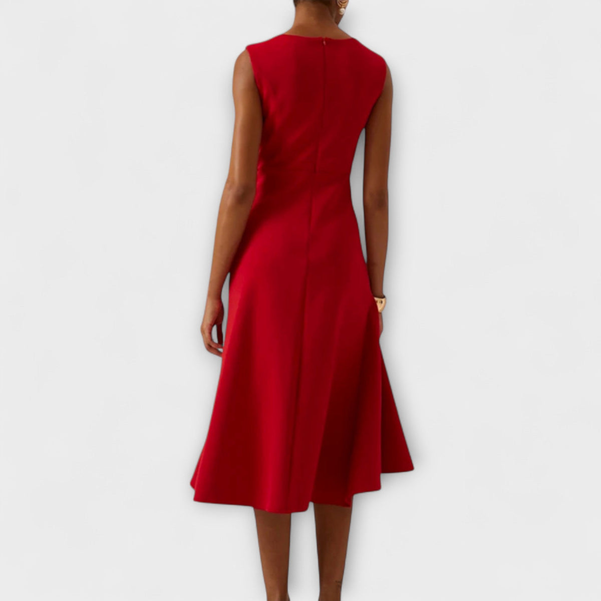 Juliette - Draped Asymmetric Midi Dress
