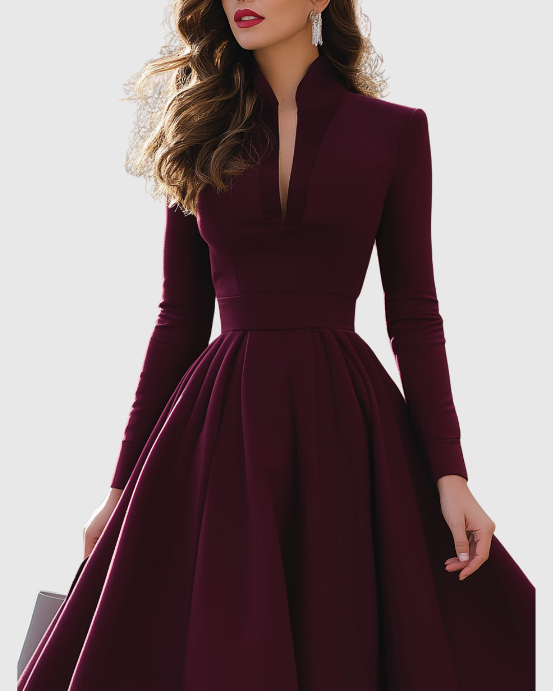 Juliette™ | Robe Midi à Col V