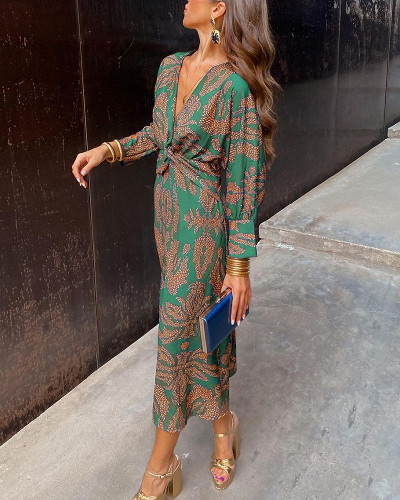 Leya | Elegant Printed Dress
