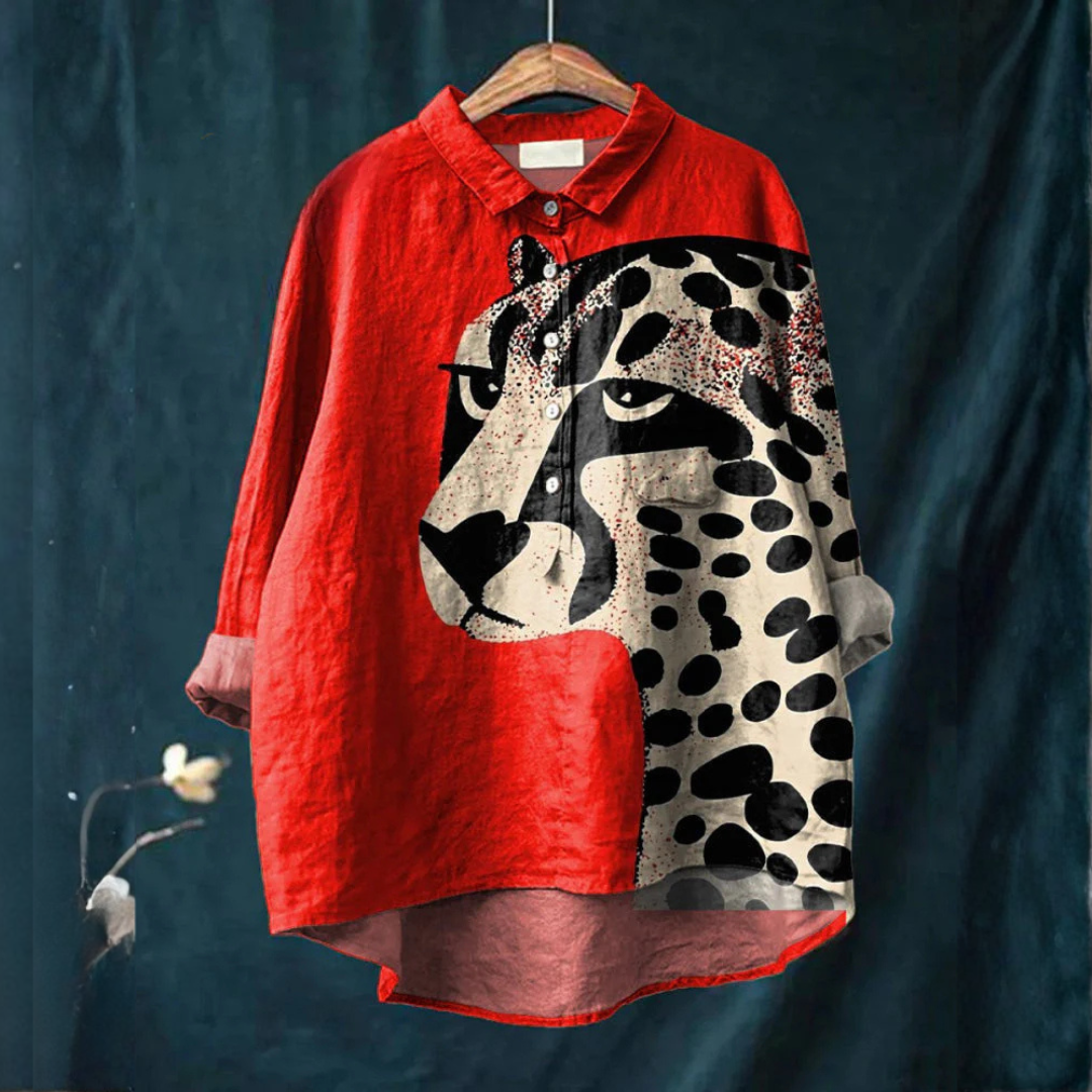Nala | Chemise à Imprimé Léopard Audacieux