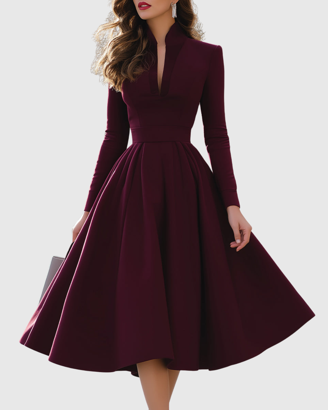 Juliette™ | Robe Midi à Col V