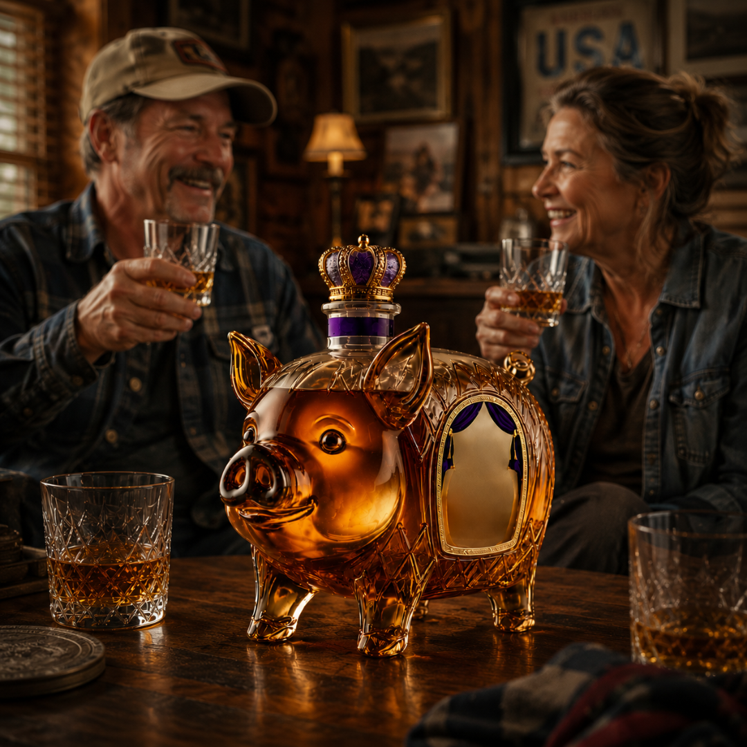 Bouteille de Whisky - Édition Porc