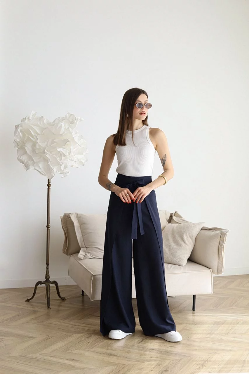 Maelis - Pantalon Large en Lin