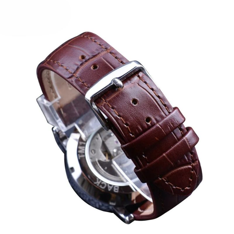 Montre Automatique Complète en Cuir de Luxe™ - Olsen & Olsen