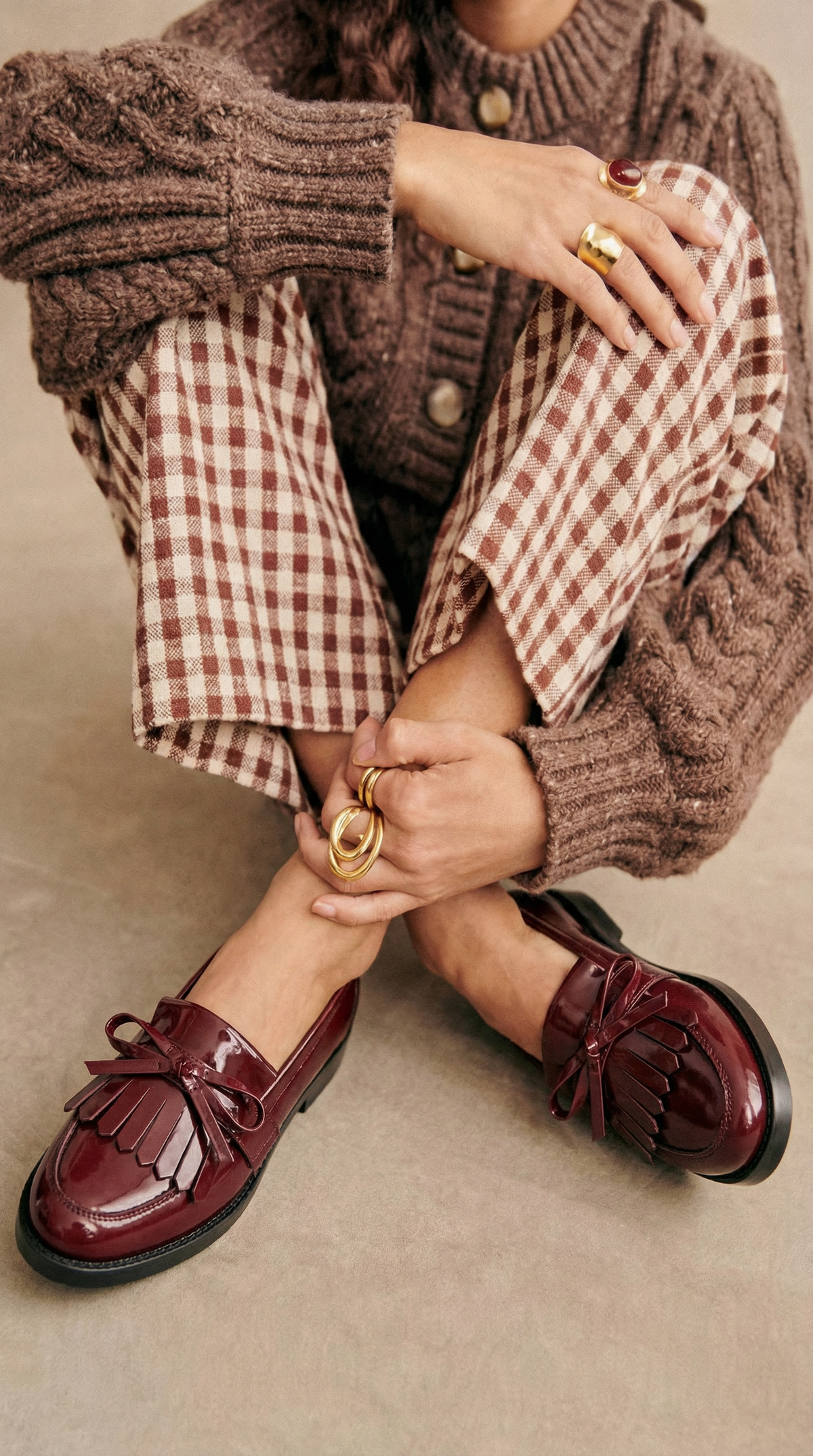 MOCASSINS AVEC FRANGES ET NOEUDS