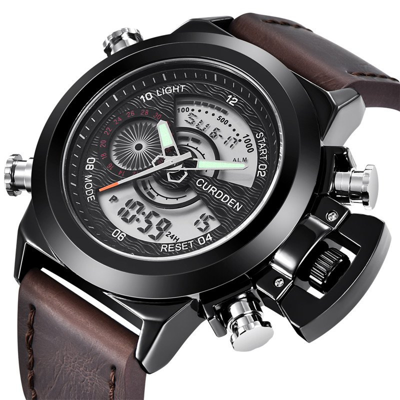 Montre chronographe de mode Double Time d'Olsen & Olsen