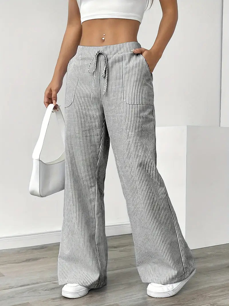 Alina | Pantalons Décontractés Stylés à Cordon