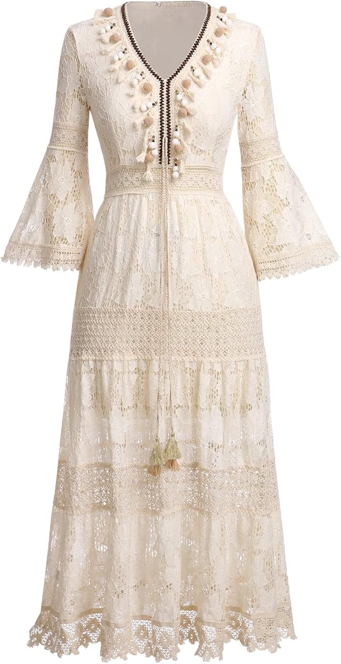 Amelia – Boho Lace Dress