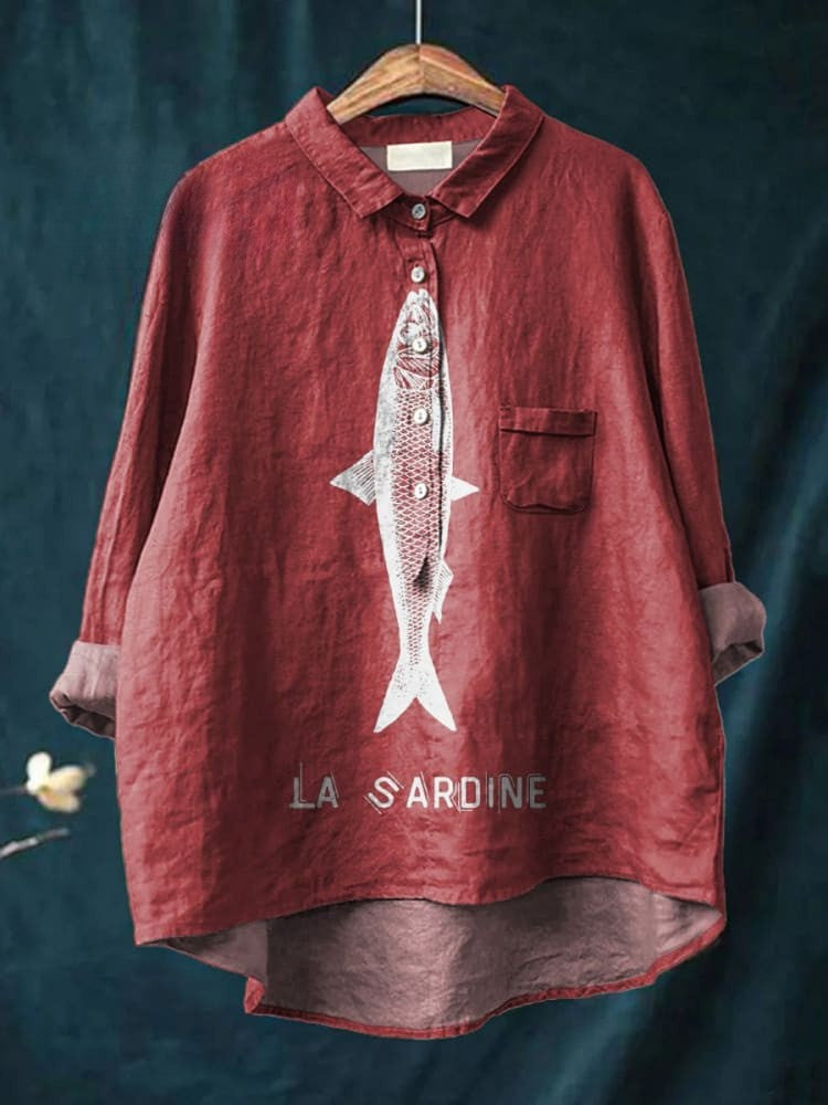 Lily | T-shirt avec Imprimé Sardine