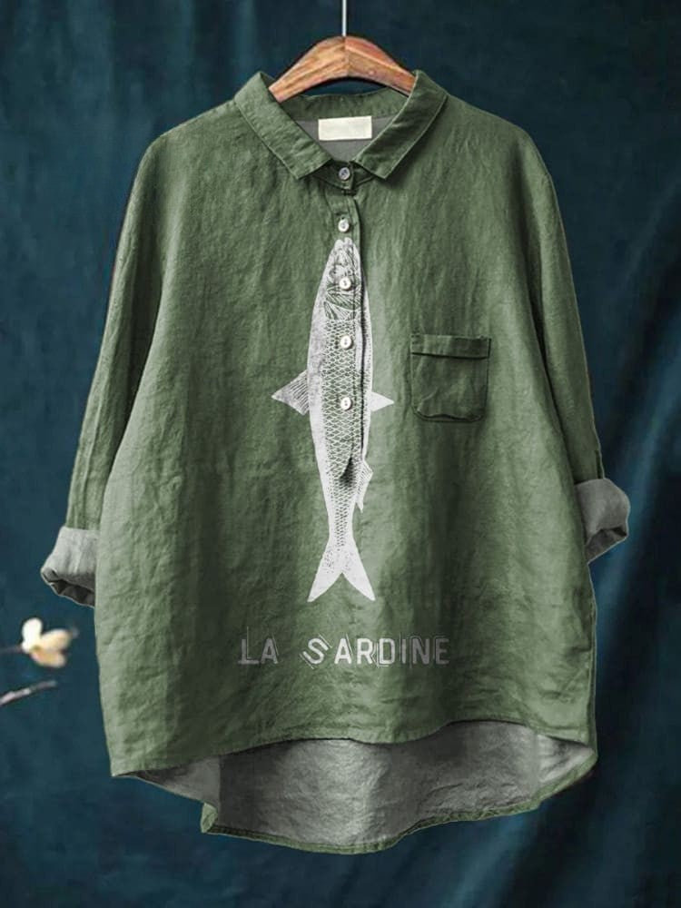 Lily | T-shirt avec Imprimé Sardine
