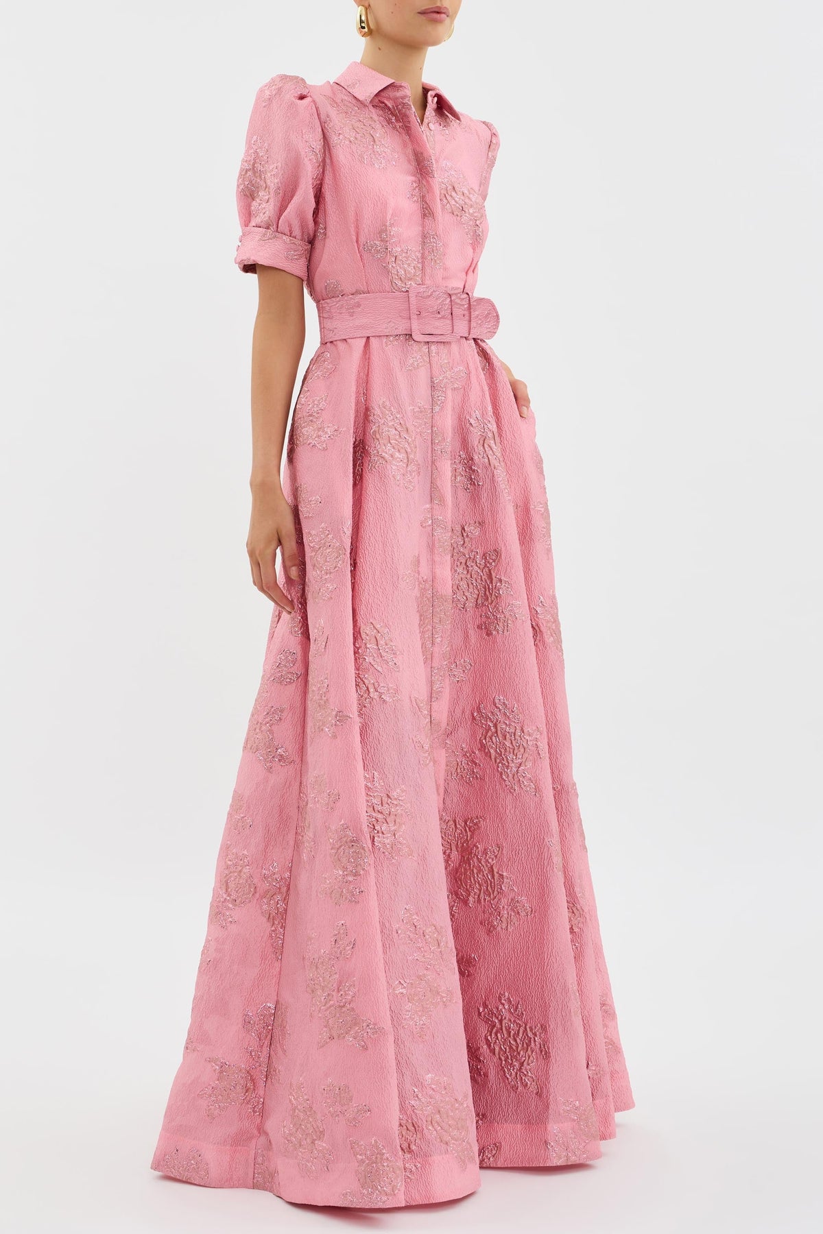 Anabella - Robe avec Manches Bouffantes Courtes