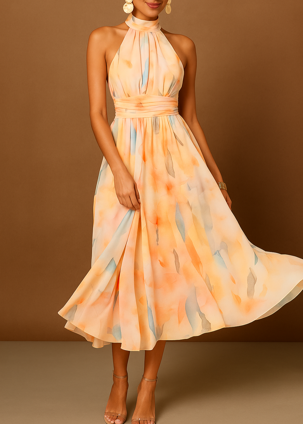 Cheryl - Robe Maxi Fluide Rêve Pastel