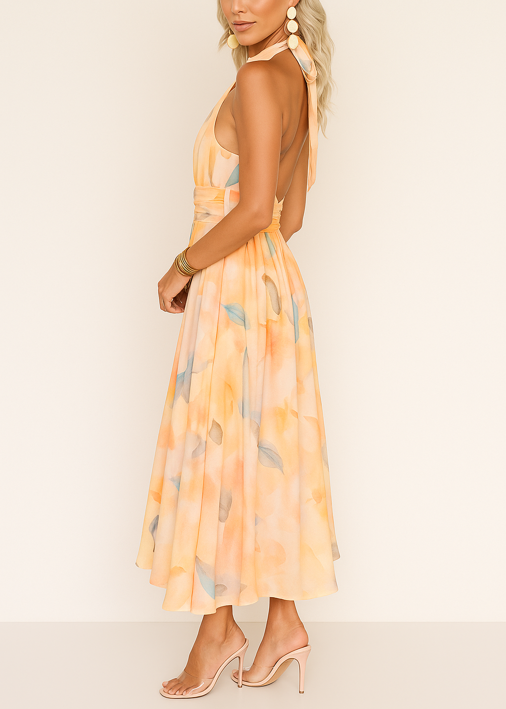 Cheryl - Robe Maxi Fluide Rêve Pastel