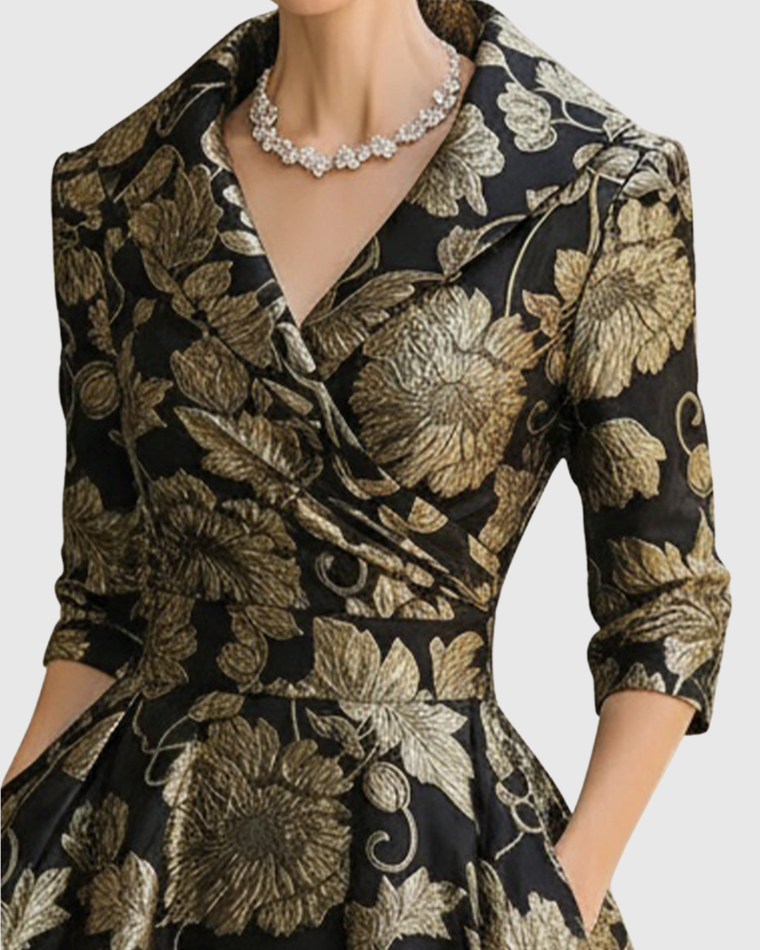 Riley™ | Robe Midi Brodée Florale