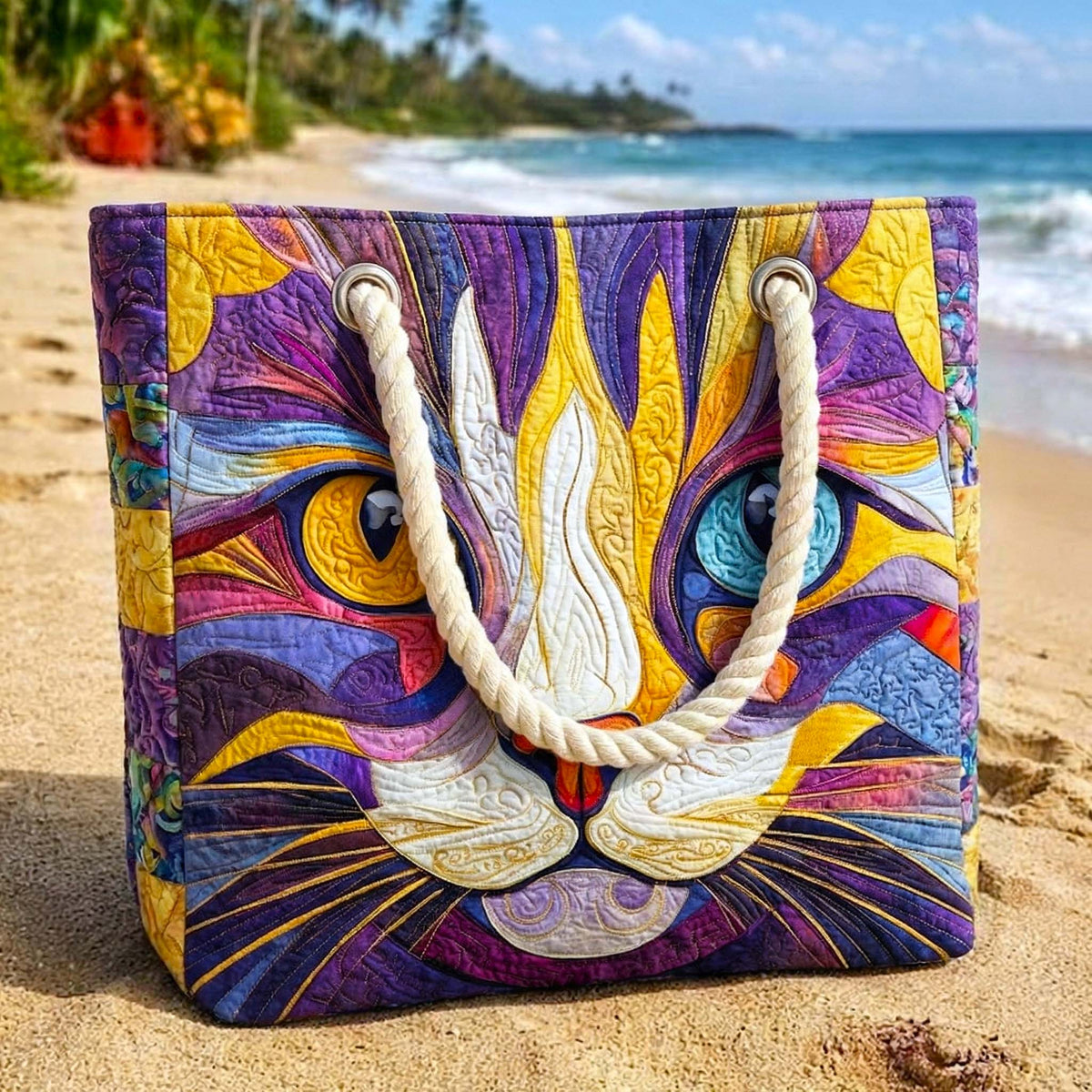 Sac de Plage Matelassé Catitude