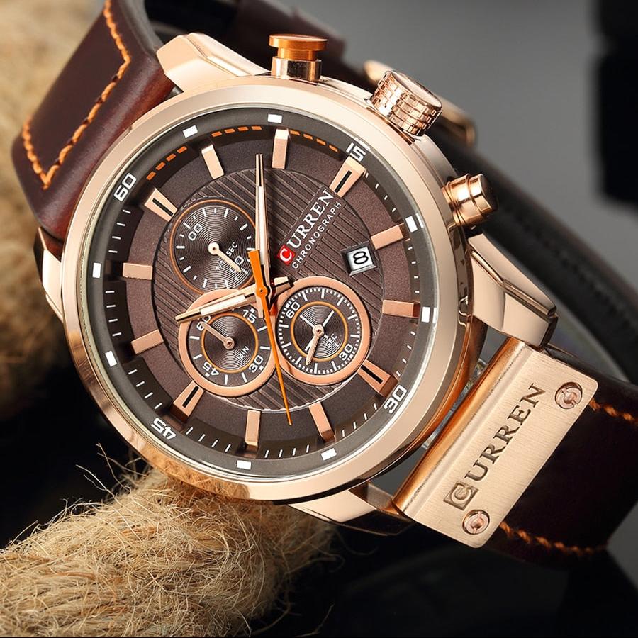 Montre en Quartz Élégante avec Bracelet en Cuir™ par Olsen & Olsen