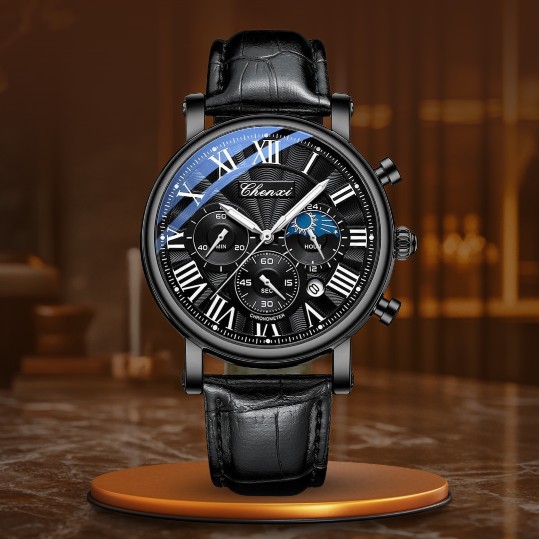 Montre Quartz avec Bracelet en Cuir de Luxe™ - Olsen & Olsen