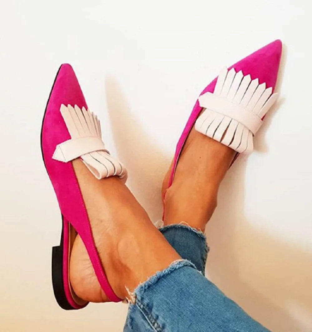 DÉCOLLETÉ AVEC TALON OUVERT À L'ARRIÈRE