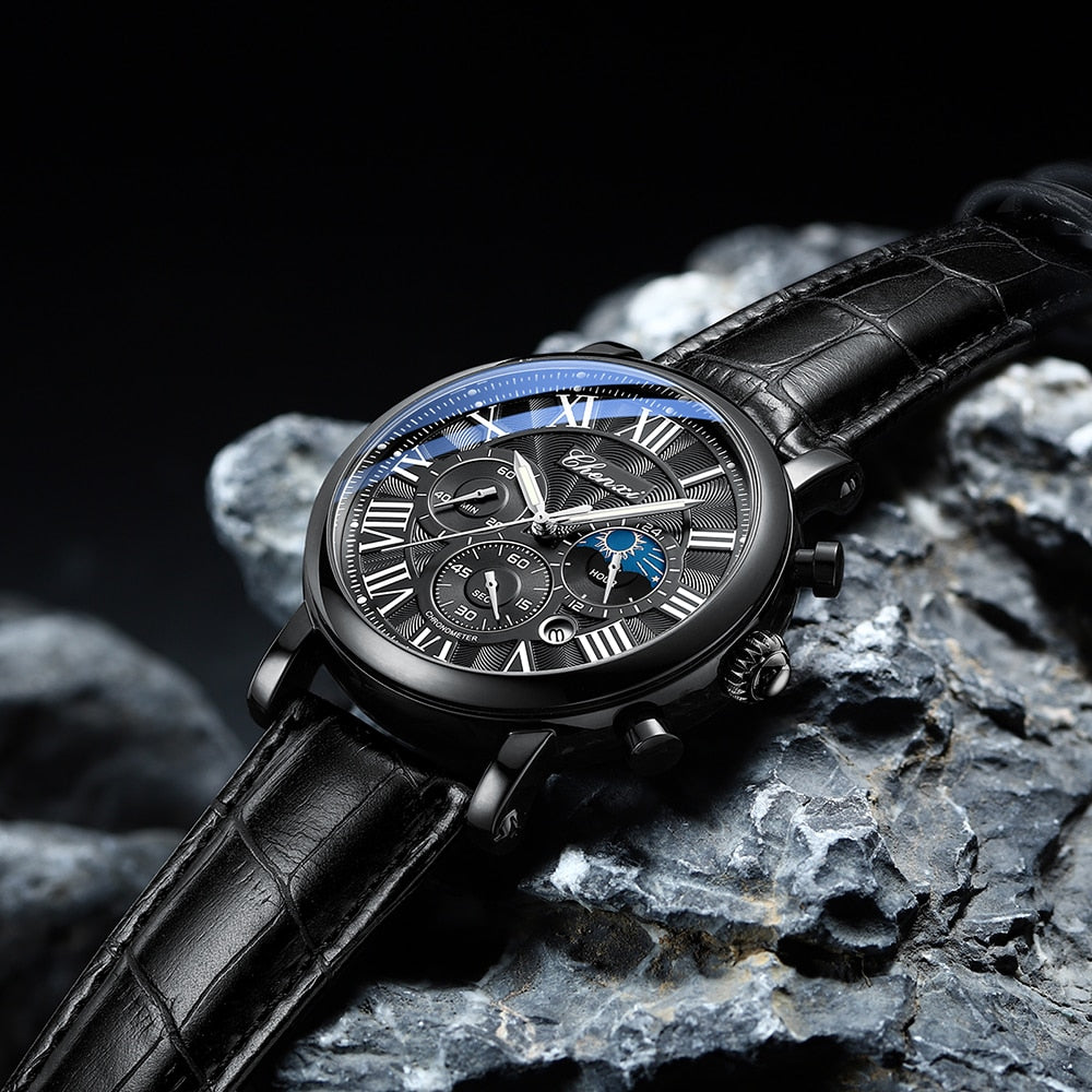 Montre Quartz avec Bracelet en Cuir de Luxe™ - Olsen & Olsen