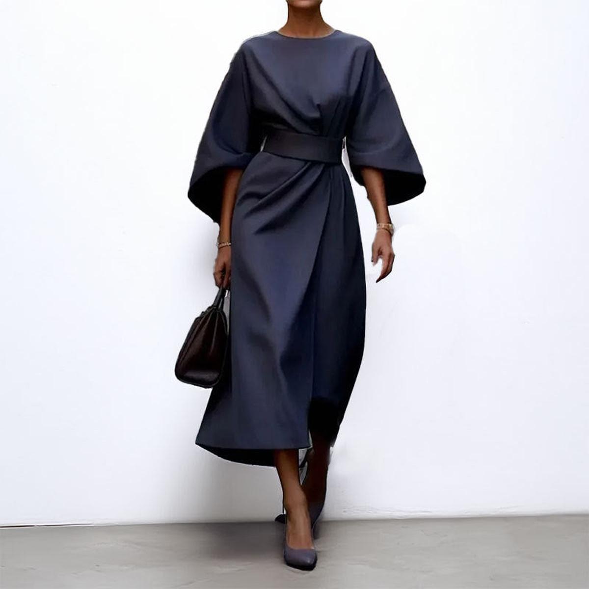 Eldra™ | Maxi Dress with Batwing Sleeves