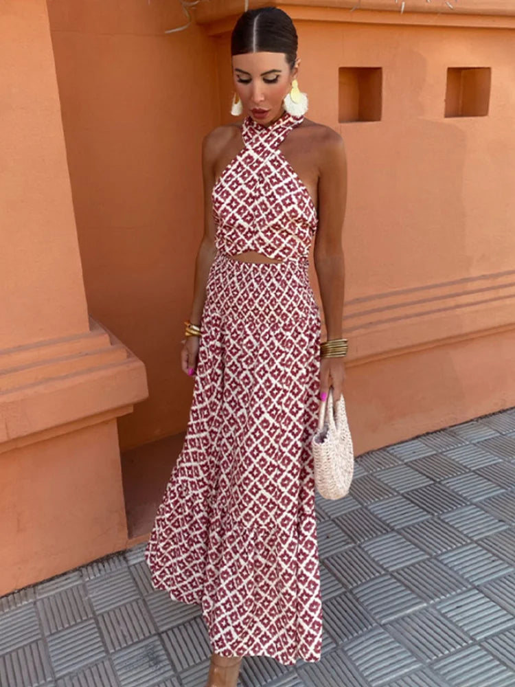 Mickay™ | Robe Midi Chic pour Femmes avec Design Off-the-Shoulder