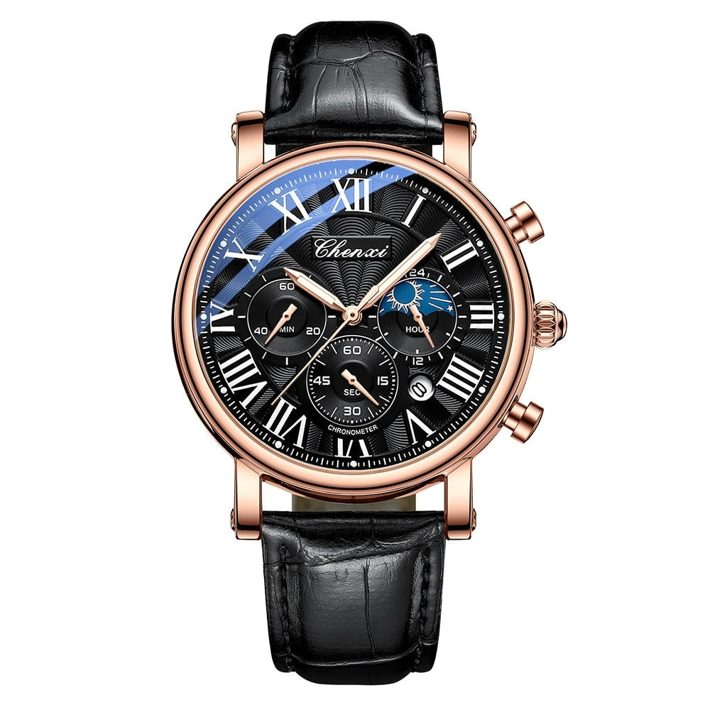 Montre Quartz avec Bracelet en Cuir de Luxe™ - Olsen & Olsen