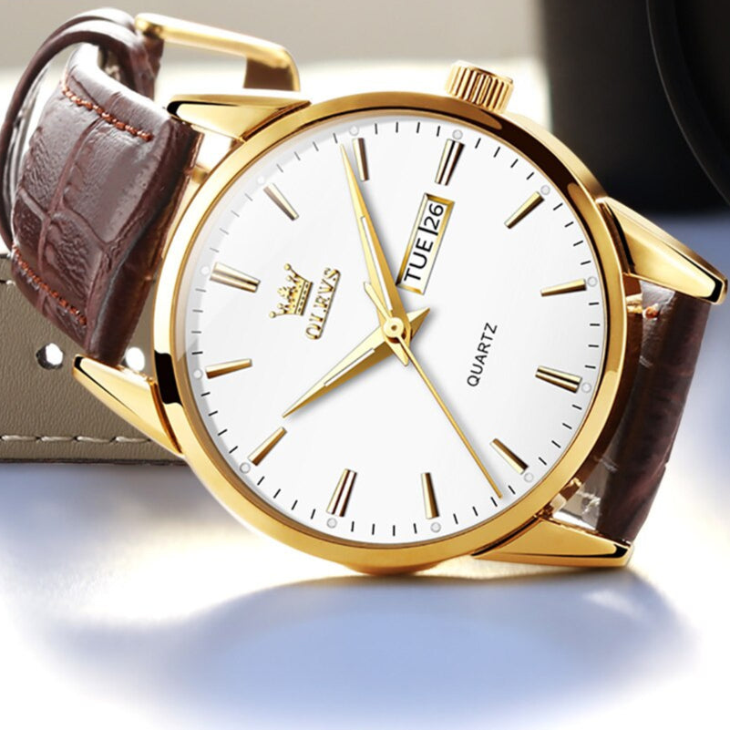 Montre en cuir de luxe pour homme™ Olsen & Olsen