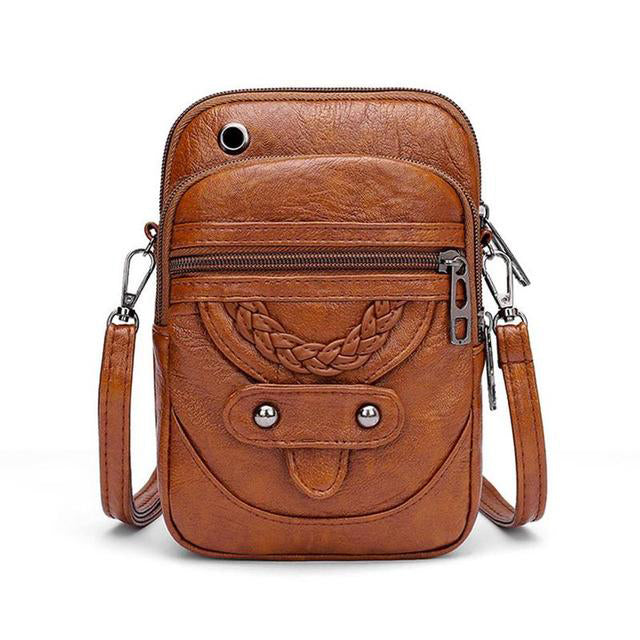 Vellana - Sac à bandoulière en cuir vintage