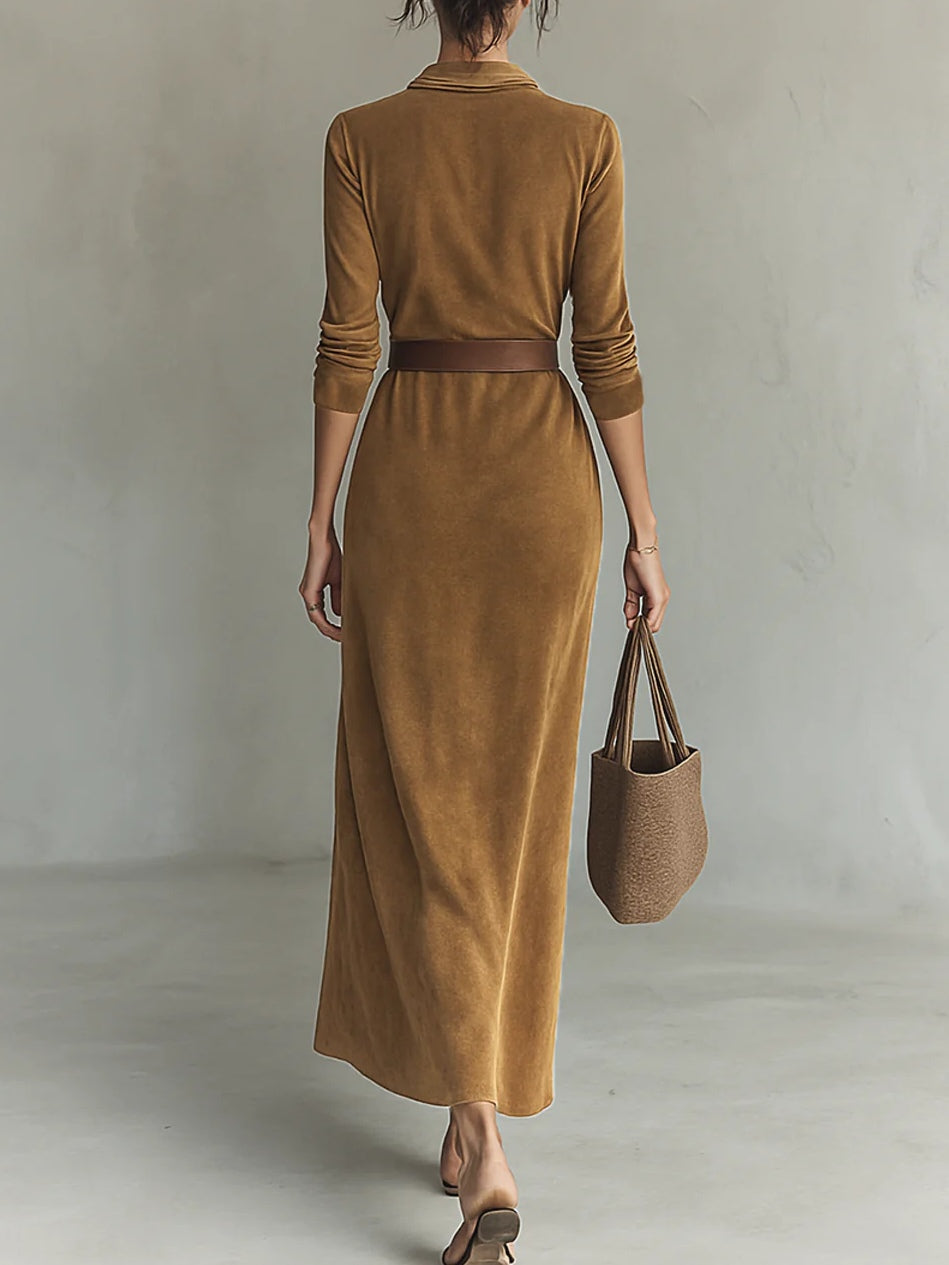 Aurelia | Robe en Suède avec Ceinture