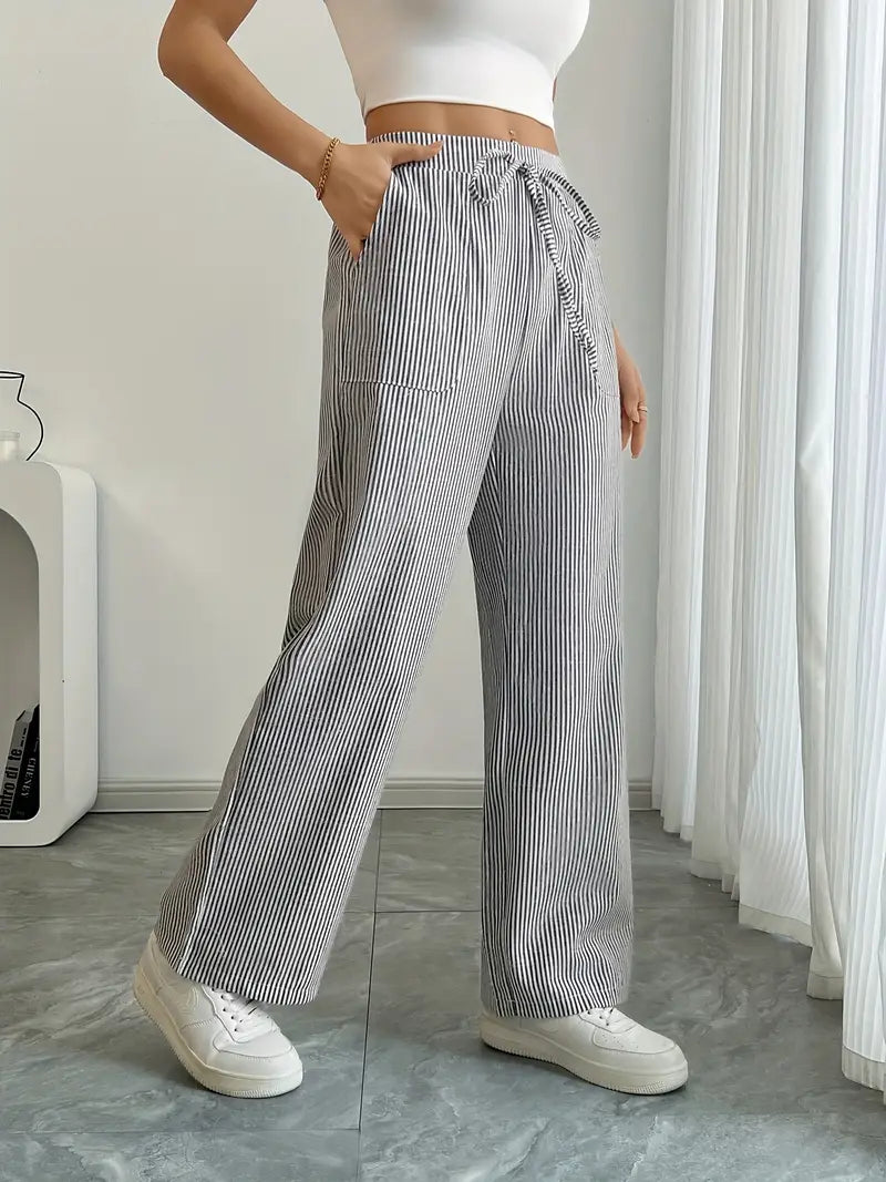 Alina | Pantalons Décontractés Stylés à Cordon
