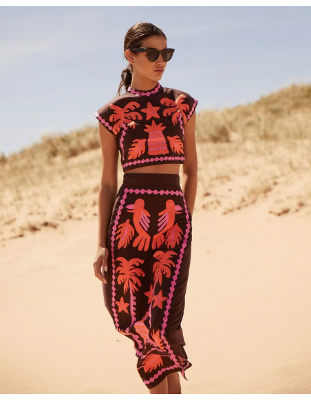 Katia - Top and Printed Skirt Set