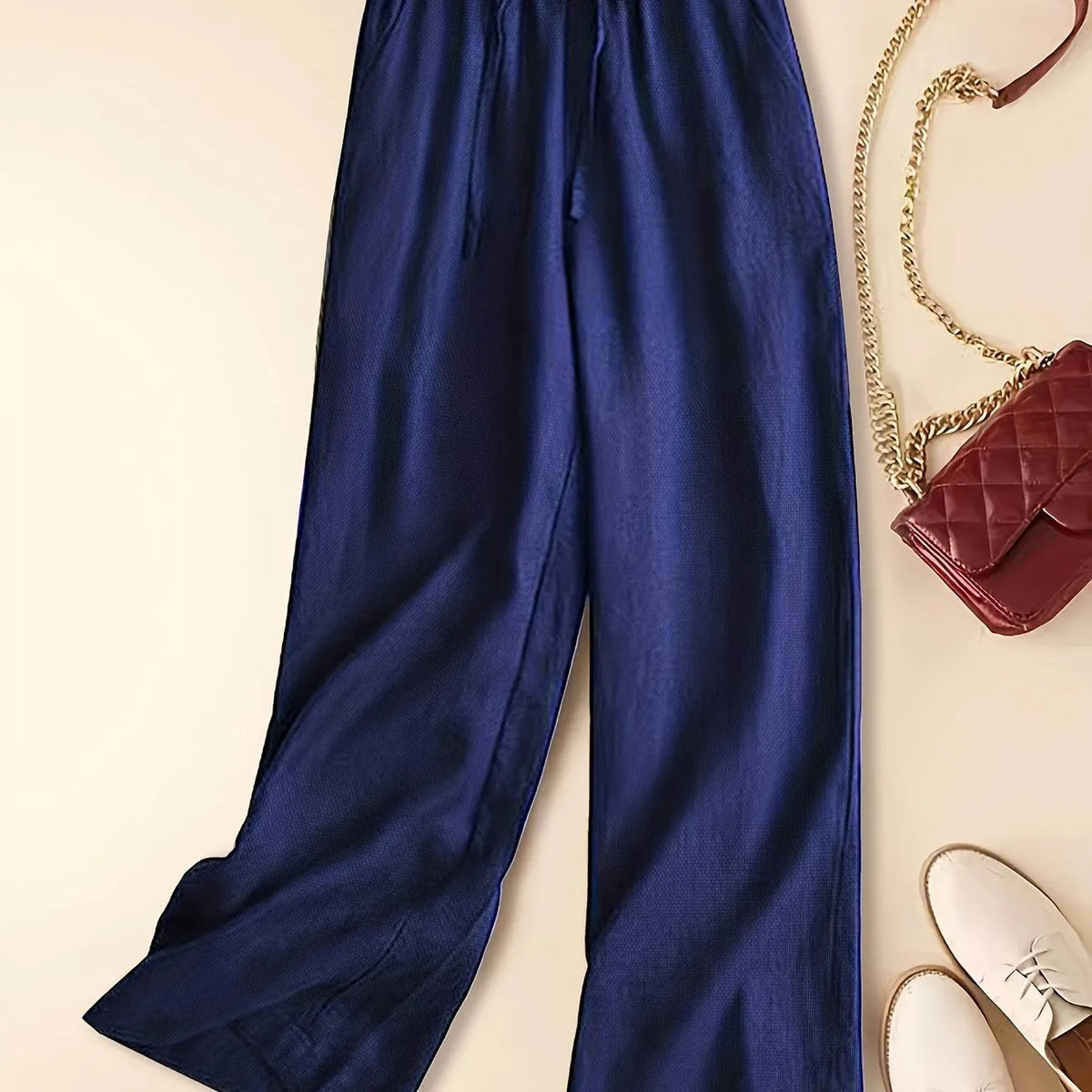 Tina - Pantalon en Lin Détendu