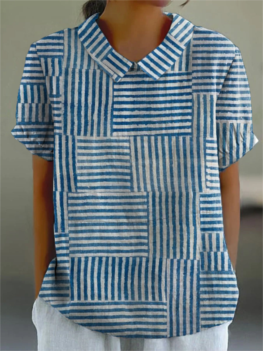 Amelia | Chemise à Motifs Rayés