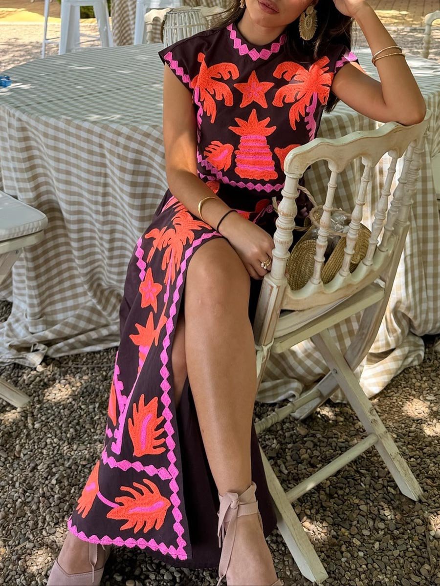 Katia - Top and Printed Skirt Set