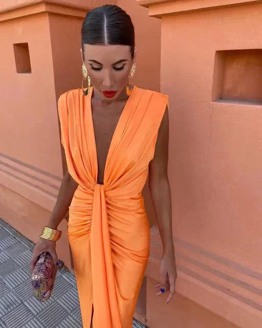 Cordelia | Elegant Draped Dress