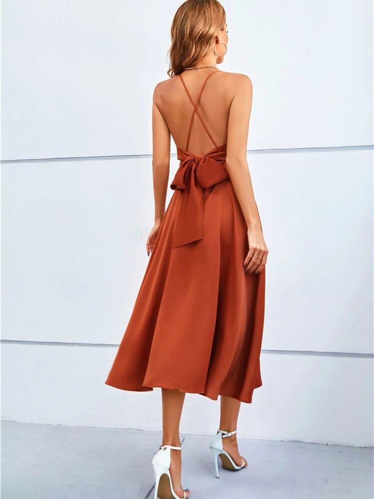 Mia™ | Luxury Strapless Silk Maxi Dress