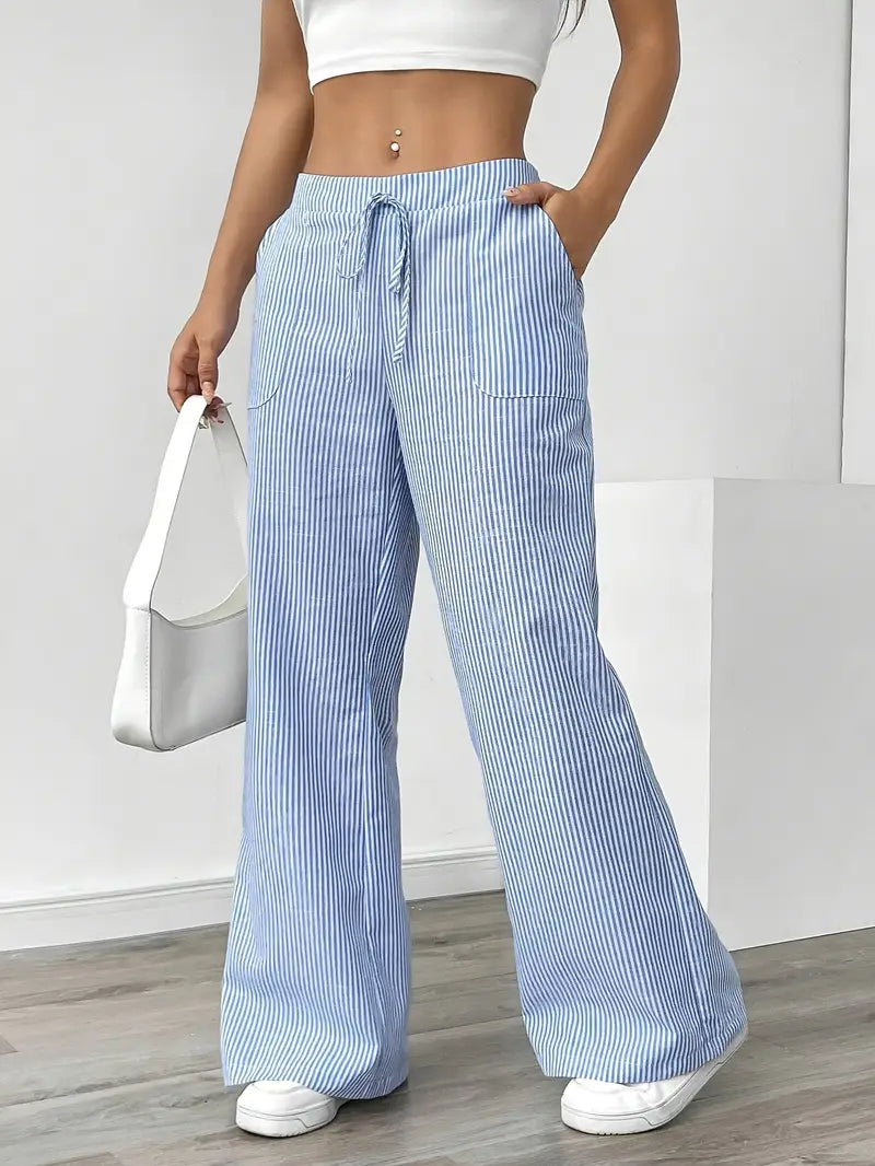 Alina | Pantalons Décontractés Stylés à Cordon