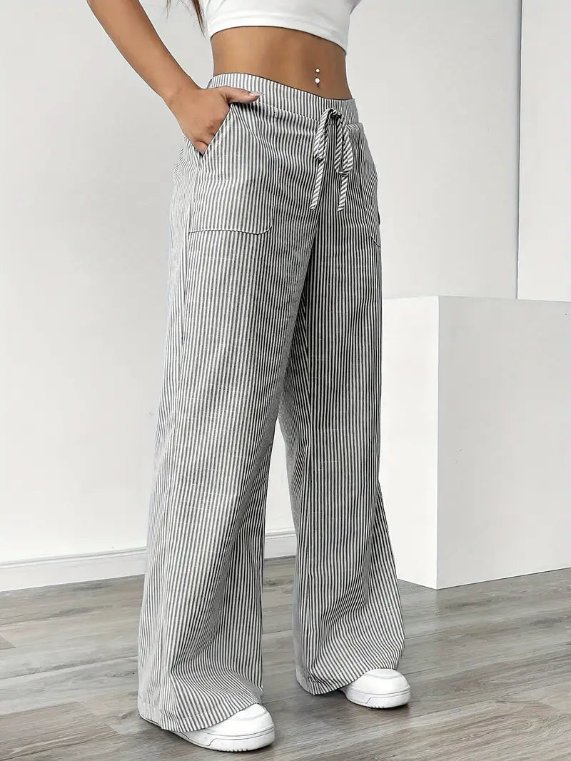 Alina | Pantalons Décontractés Stylés à Cordon